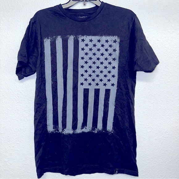 Men’s short Sleeve Astronomy American flag tshirt sz M - Picture 1 of 4